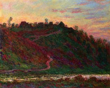 The Village of La Roche-Blond, Sunset Artwork by Claude Oscar Monet