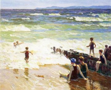 Bathers by the Shore Artwork by Edward Potthast
