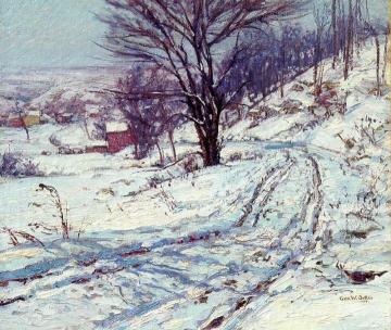 The Road, Winter Artwork by George W. Sotter