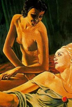 La morena y la rubia Artwork by Francis Picabia