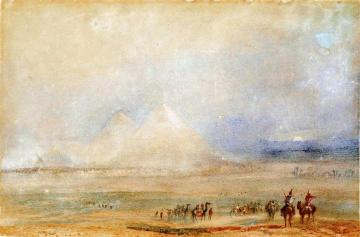 The Pyramids at Gizeh, after Sir Charles Barry Artwork by Joseph Mallord William Turner