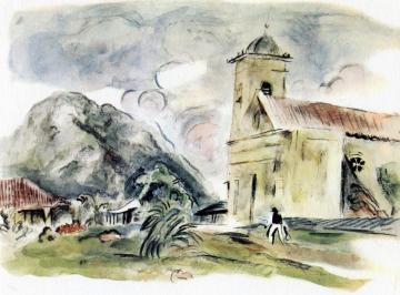 A  Church in Cuba Artwork by Jules Pascin