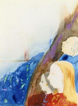 Contemplation Artwork by Odilon Redon