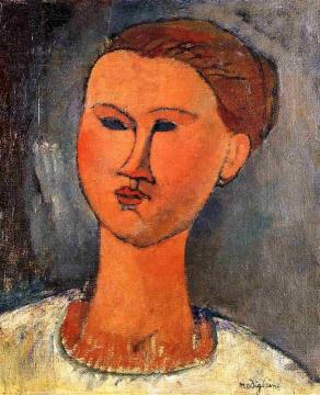 Woman's Head Artwork by Amedeo Modigliani