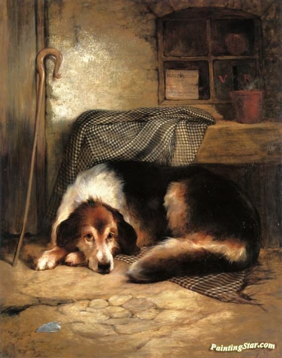 Tax Waved For Duty Done, A Highland Post Office Artwork by Edwin Douglas