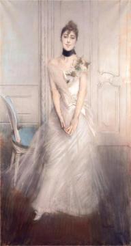 A Portrait of Emiliana Concha de Ossa Artwork by Giovanni Boldini