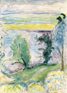 Landscape at Vernon Artwork by Pierre Bonnard