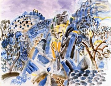 Landscape Of Sicily Artwork by Raoul Dufy