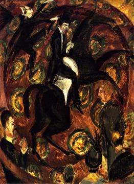 Circus Rider Artwork by Ernst Ludwig Kirchner