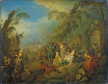 The Vivandieres of Brest Artwork by Jean Baptiste Pater
