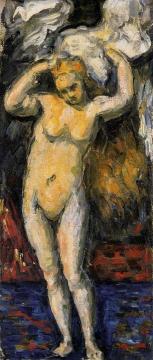 Standing Bather, Drying Her Hair Artwork by Paul Cezanne