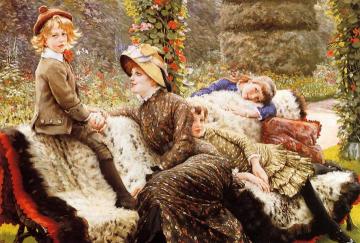 The Garden Bench Artwork by James Tissot