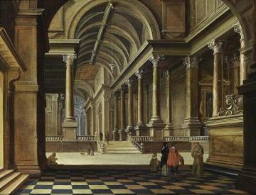 Interior of an Imaginary Church Artwork by Bartholomeus van Bassen