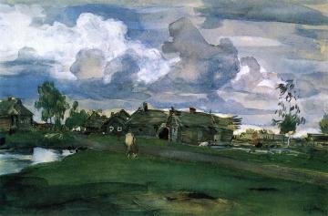 Village Artwork by Valentin Serov