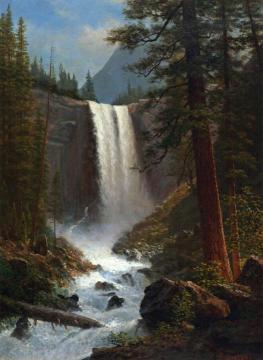 Vernal Falls Artwork by Albert Bierstadt