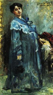 In a Silk Robe Artwork by Lovis Corinth