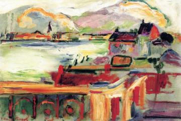 The Port of Antwerp Artwork by Emile-othon Friesz