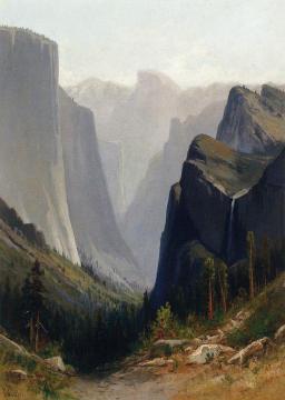 Yosemite Valley From Inspiration Point Artwork by Frederick Ferdinand Schafer