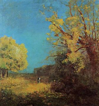Peyrelebade Landscape Artwork by Odilon Redon