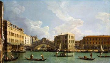 A View of the Rialto, Venice Artwork by Giovanni Antonio Canal