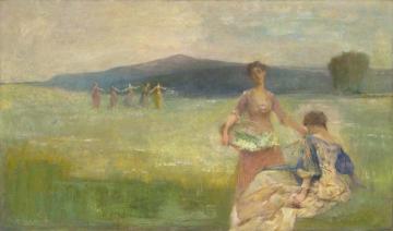 Spring Artwork by Thomas Wilmer Dewing
