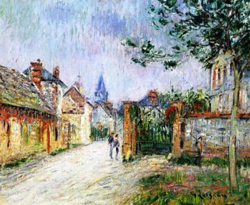 Village Street, Saint-Cyr-du-Vaudreuil Artwork by Gustave Loiseau