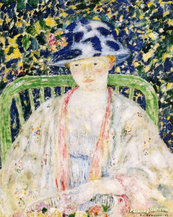 The Green Chair Artwork by Frederick Carl Frieseke
