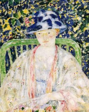 The Green Chair Artwork by Frederick Carl Frieseke