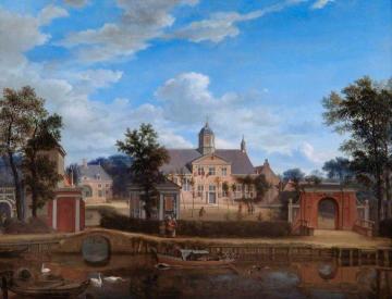 The Château of Goudestein, on the River Vecht, near Maarsen Artwork by Jan van der Heyden