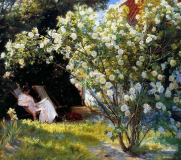 Marie In The Garden Artwork by Peder Severin Kroyer