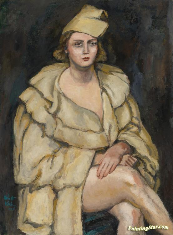 Lady In Robe Artwork by Walt Kuhn