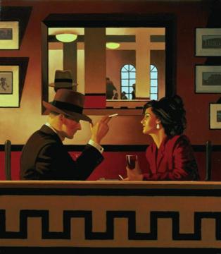 Man In The Mirror Artwork by Jack Vettriano