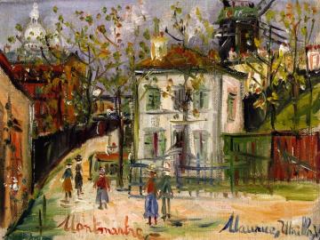 Le Maquise De Montmartre Artwork by Maurice Utrillo