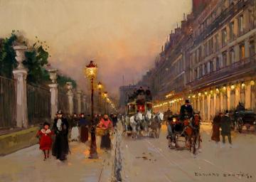 Rue de Rivoli Artwork by Edouard Léon Cortes