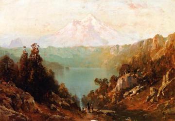 Mount Shasta from Castle Lake at Evening Artwork by Thomas Hill