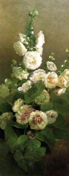 Hollyhocks Artwork by Charles Ethan Porter