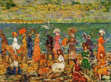 Seashore Artwork by Maurice Prendergast