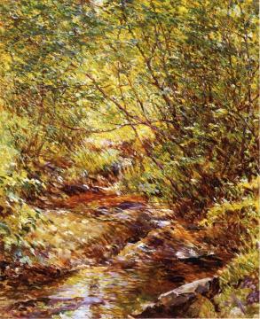 A Woodland Stream Artwork by Robert Lewis Reid