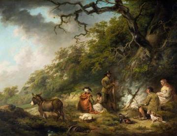 Gypsy Encampment Artwork by John Raphael Smith