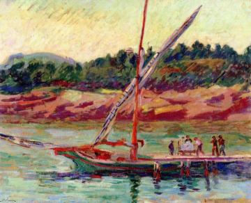 Boat on the River Artwork by Armand Guillaumin