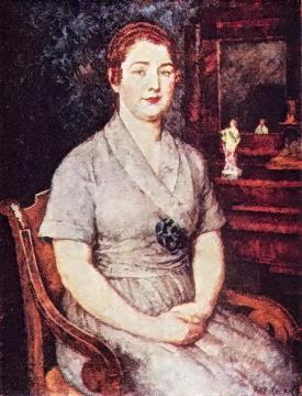 Portrait of the artist's wife Maria Artwork by Ilya Mashkov