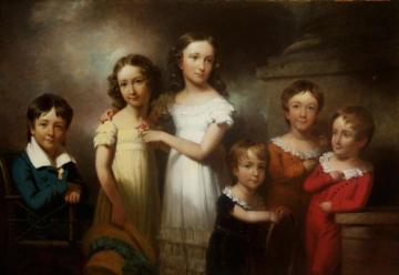 The Children Of Henry Livingston Artwork by Henry Inman