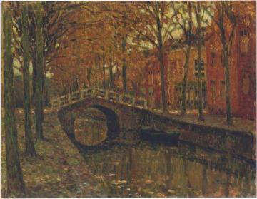The Delft Canal Artwork by Henri Le Sidaner