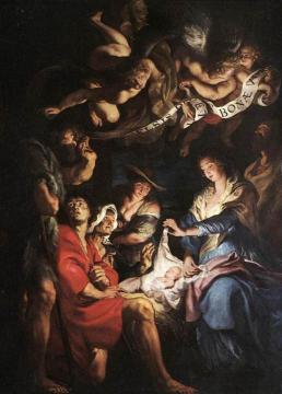 Adoration of the Shepherds Artwork by Peter Paul Rubens