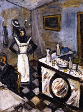 Waitress at the Bar Artwork by Auguste Chabaud