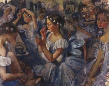 Girls Sylphides Artwork by Zinaida Serebriakova