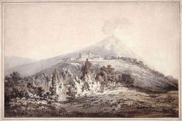 Vesuvius and the Convent of San Salvatore Artwork by Joseph Mallord William Turner