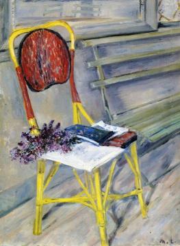 Wicker Chair Artwork by Mikhail Fedorovich Larionov