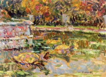 Turtles in the Basin at Latone Artwork by Henri Le Sidaner