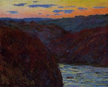 Valley of the Creuse, Sunset Artwork by Claude Oscar Monet